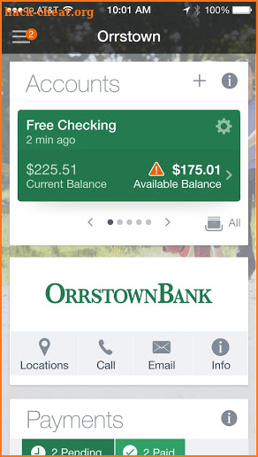 Orrstown Bank Mobile screenshot