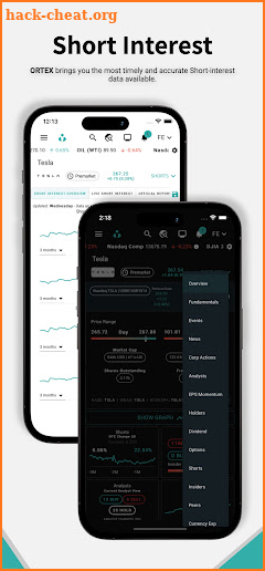 ORTEX - Stock Analytics screenshot