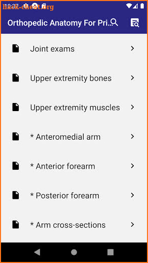 Orthopedic Anatomy screenshot
