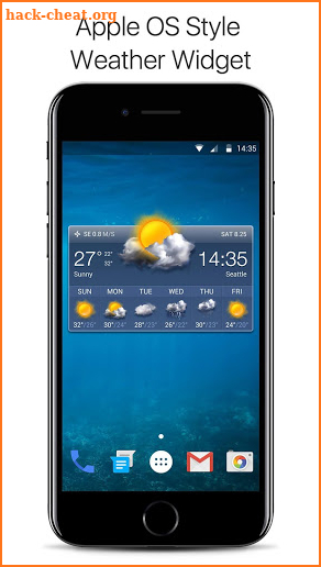 OS Style Daily live weather forecast screenshot