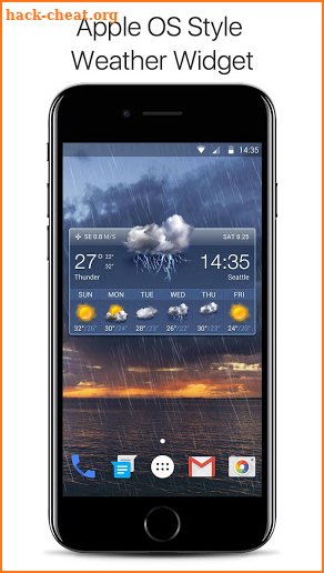 OS Style Daily live weather forecast screenshot