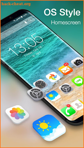 OS11 launcher theme &wallpaper screenshot