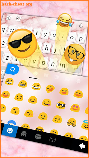 Os11 Pink Marble Keyboard Theme screenshot