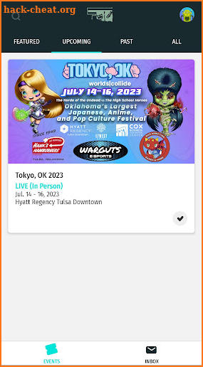 OS4CA Events screenshot