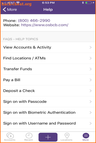 OSB Comm Bank screenshot