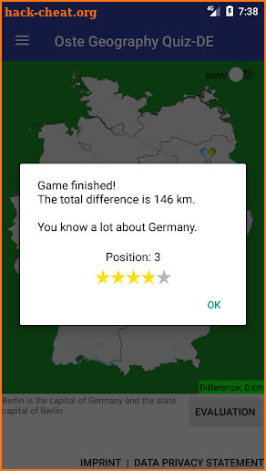 Oste Geography Quiz-DE screenshot