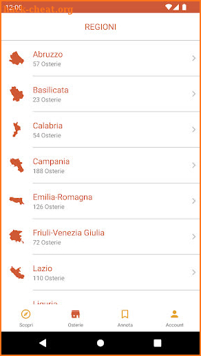 Osterie d'Italia 2023 screenshot