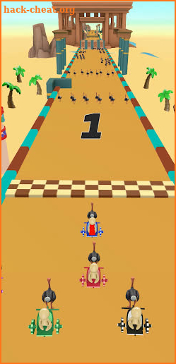 Ostrich race 3D screenshot
