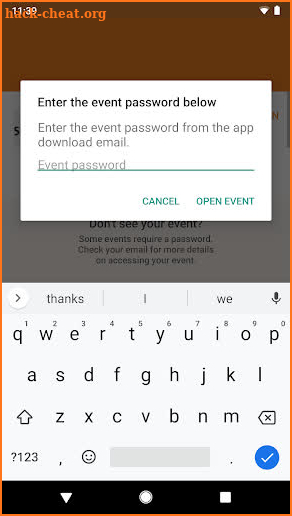 OTF Events screenshot