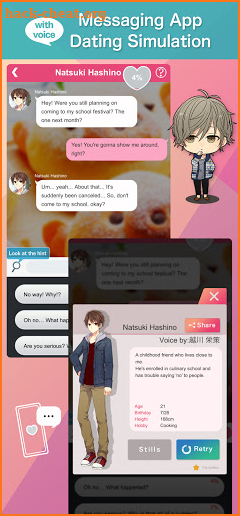 Otome Chat Connection - Chat App Dating Simulation screenshot