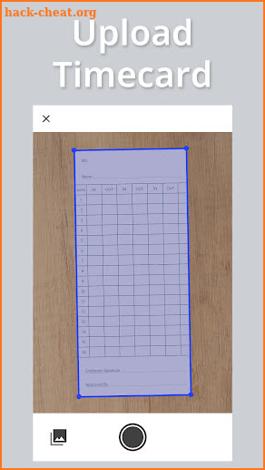 OTR - Upload timecard, convert to Excel screenshot