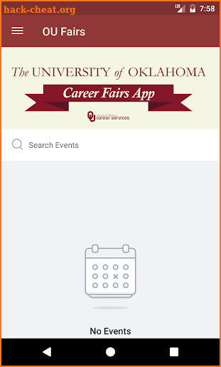 OU Career Fairs App screenshot