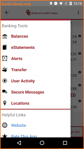 OUFCU Mobile screenshot