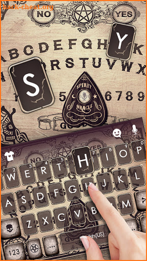 Ouija Board Keyboard Background screenshot