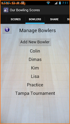 Our Bowling Scores screenshot