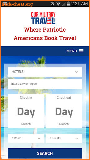 Our Military Travel - Great Rates on Hotels & More screenshot