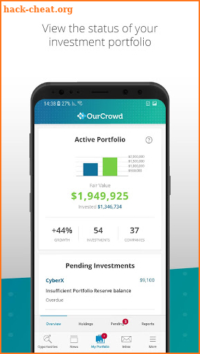 OurCrowd - Equity Crowdfunding screenshot