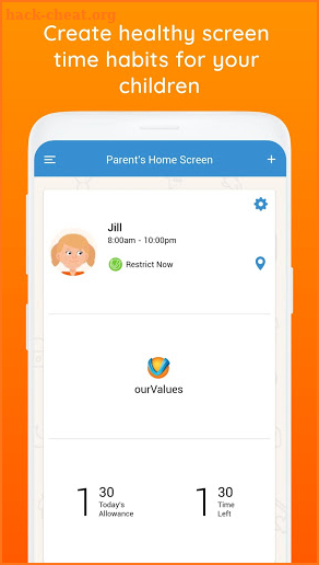 ourValues Smarter Screen Time & Parental Control screenshot