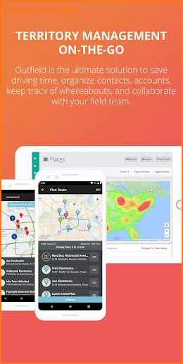 Outfield - Outside Sales & Field Marketing CRM screenshot