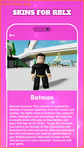 Outfit Skins for RBLX screenshot