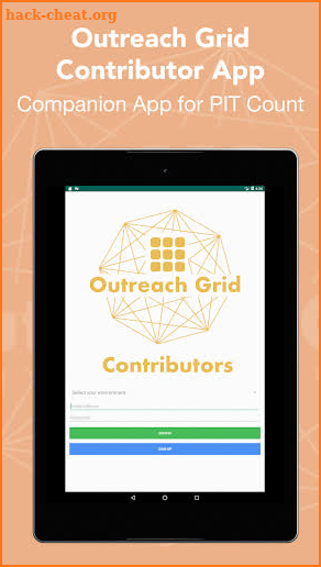 Outreach Grid Contributors App screenshot
