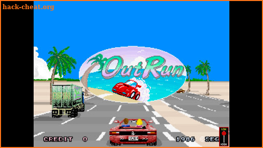 Outrun arcade game screenshot