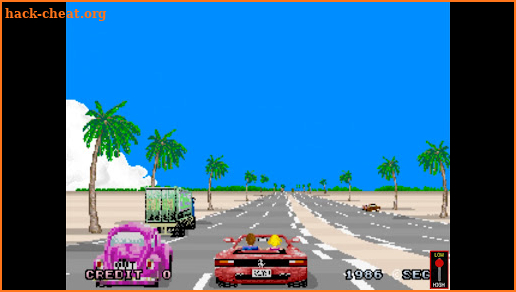 Outrun arcade game screenshot