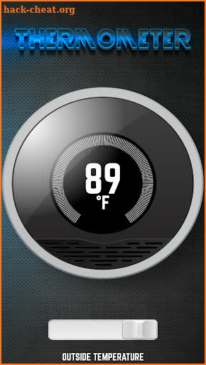 Outside and ambient thermometer screenshot
