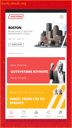 OutSystems Events screenshot
