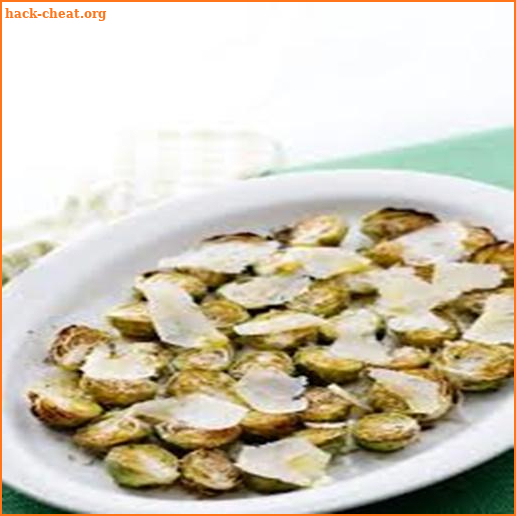 Oven roasted Brussels sprouts with parmesan cheese screenshot