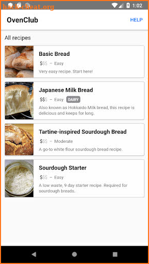 OvenClub - bread baking made easy screenshot