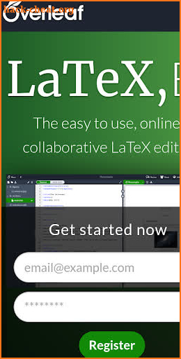 Overleaf Latex Editor screenshot