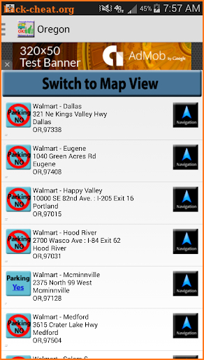 OverNight Parking Finder screenshot