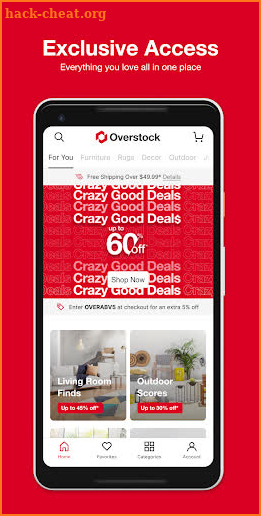 Overstock screenshot