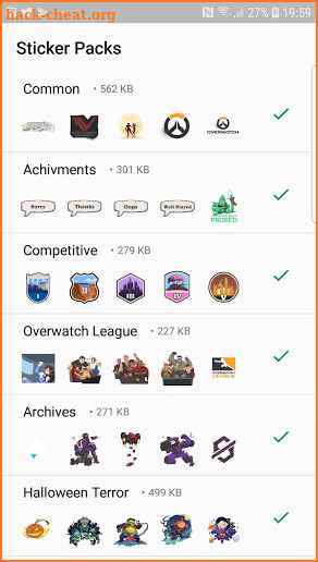 Overwatch Stickers screenshot