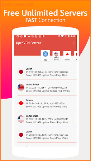 OvpnSpider - One VPN OpenVPN Server  Unlimited VPN screenshot