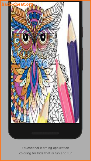 Owl coloring pages screenshot