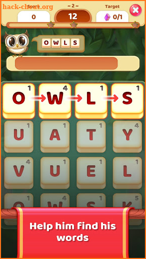 Owls and Vowels: Word Game screenshot