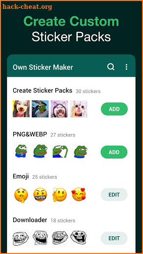 Own Sticker Maker for WhatsApp, WhatsApp Stickers screenshot
