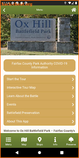 Ox Hill Battlefield Tour Guide screenshot