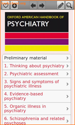Oxford American H. Psychiatry screenshot