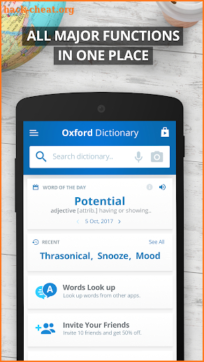Oxford Dictionary of English Full screenshot
