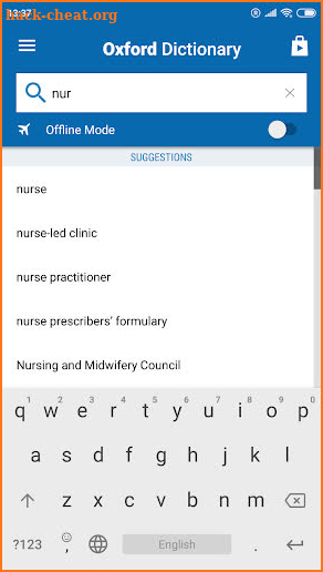 Oxford Dictionary of Nursing screenshot