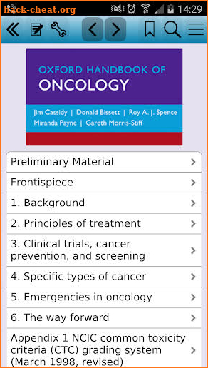 Oxford Handbook of Oncology 4e screenshot