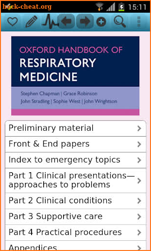 Oxford Handbook of Respira Med screenshot