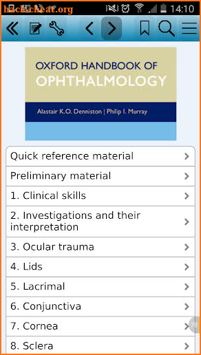 Oxford Handbook Ophthalmology screenshot