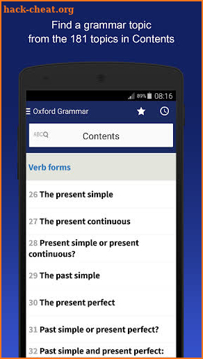 Oxford Learner’s Quick Grammar screenshot