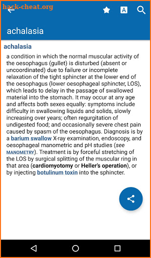 Oxford Medical Dictionary screenshot