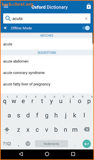 Oxford Medical Dictionary screenshot