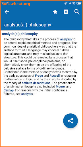 Oxford Philosophy Dictionary screenshot